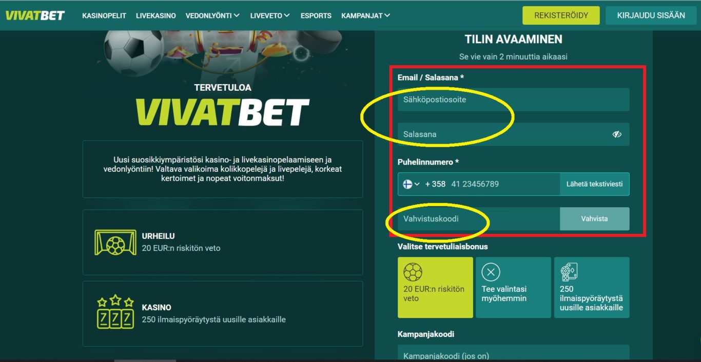 Vivatbet: mitä on hyvä tietää ennen rekisteröitymistä