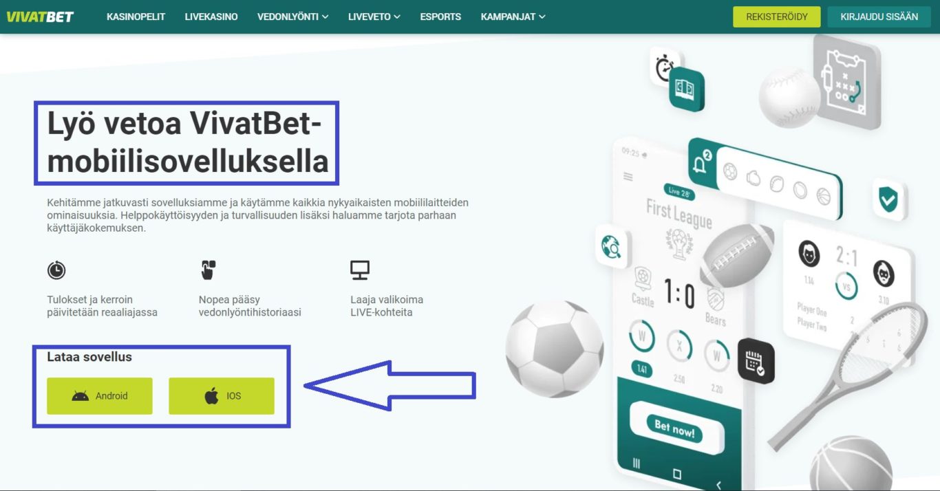 Vivatbet mobiili: mitä sinun  on tiedettävä sen asentamisesta Android-laitteeseeni?